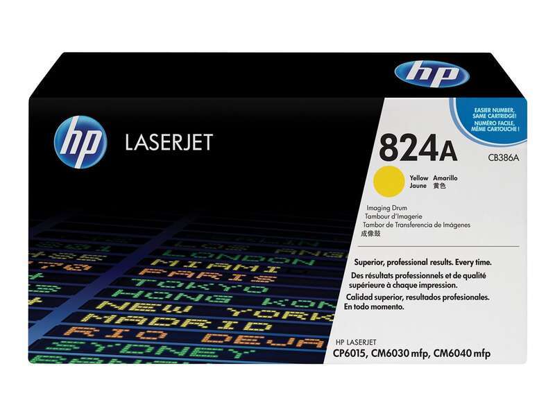 HP CB386A Tamburo immagine Originale Giallo - 824A (Drum)