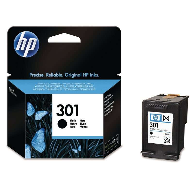 Cartuccia d'Inchiostro Originale HP 301 Nero - CH561EE