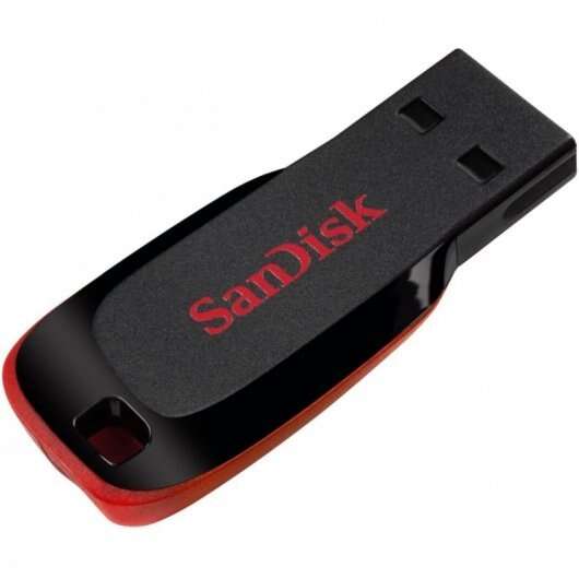 Sandisk Cruzer Blade Unità flash USB 2.0 64GB - Senza copertura - Nero/Rosso (Unità flash)