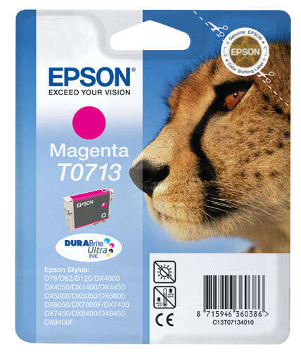 Cartuccia d'inchiostro originale Epson T0713 Magenta - C13T07134012