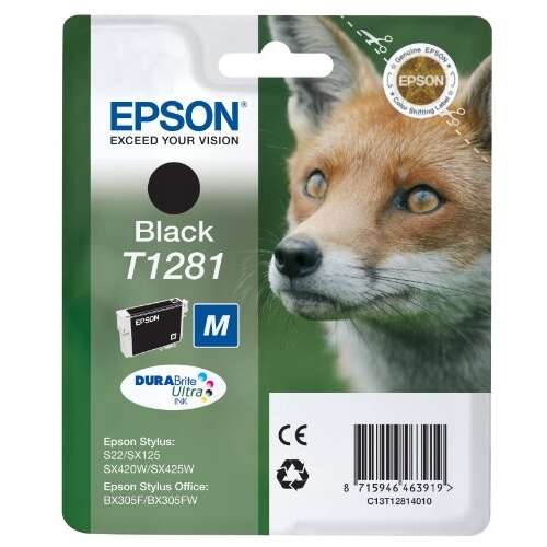 Cartuccia d'Inchiostro Originale Epson T1281 Nero - C13T12814012