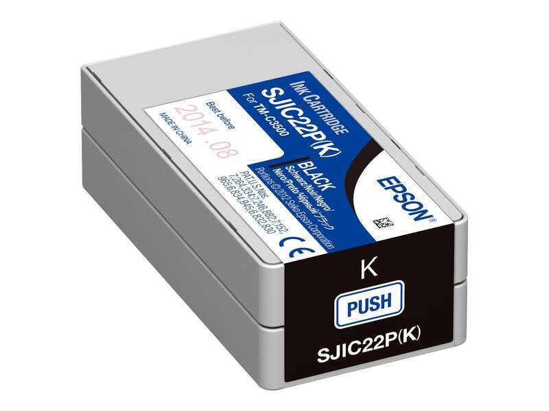 Cartuccia d'Inchiostro Originale Epson SJIC22P Nero - C33S020601/SJIC22P(K)