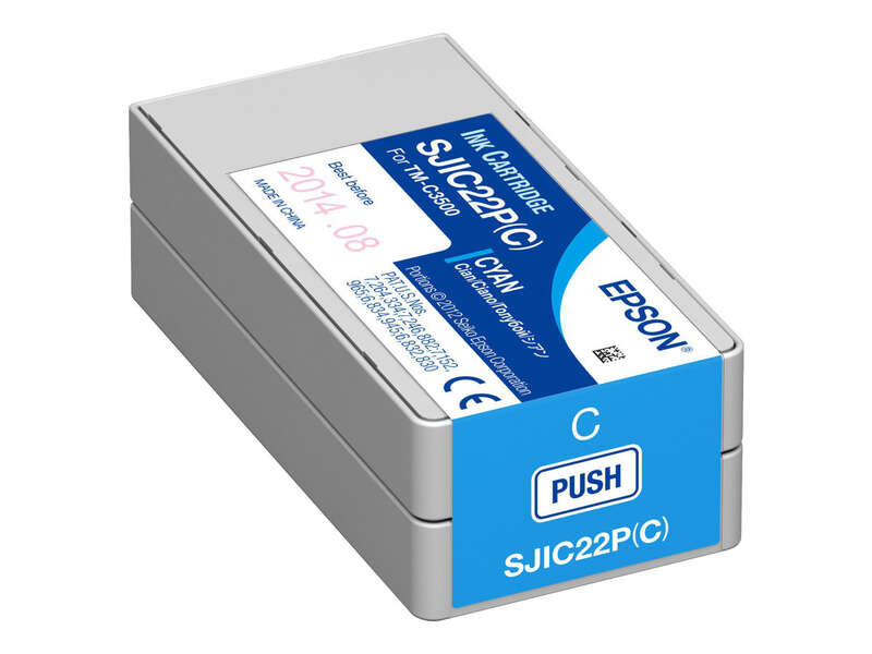 Cartuccia d'Inchiostro Originale Epson SJIC22P Ciano - C33S020602/SJIC22P(C)