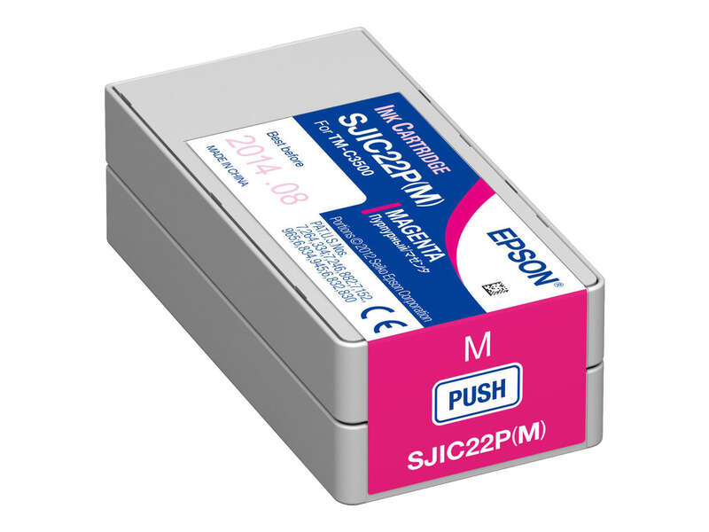Cartuccia d'inchiostro originale Epson SJIC22P Magenta - C33S020603/SJIC22P(M)