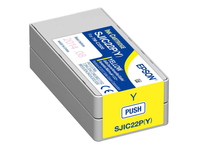Cartuccia d'inchiostro originale Epson SJIC22P Giallo - C33S02020604/SJIC22P(Y)