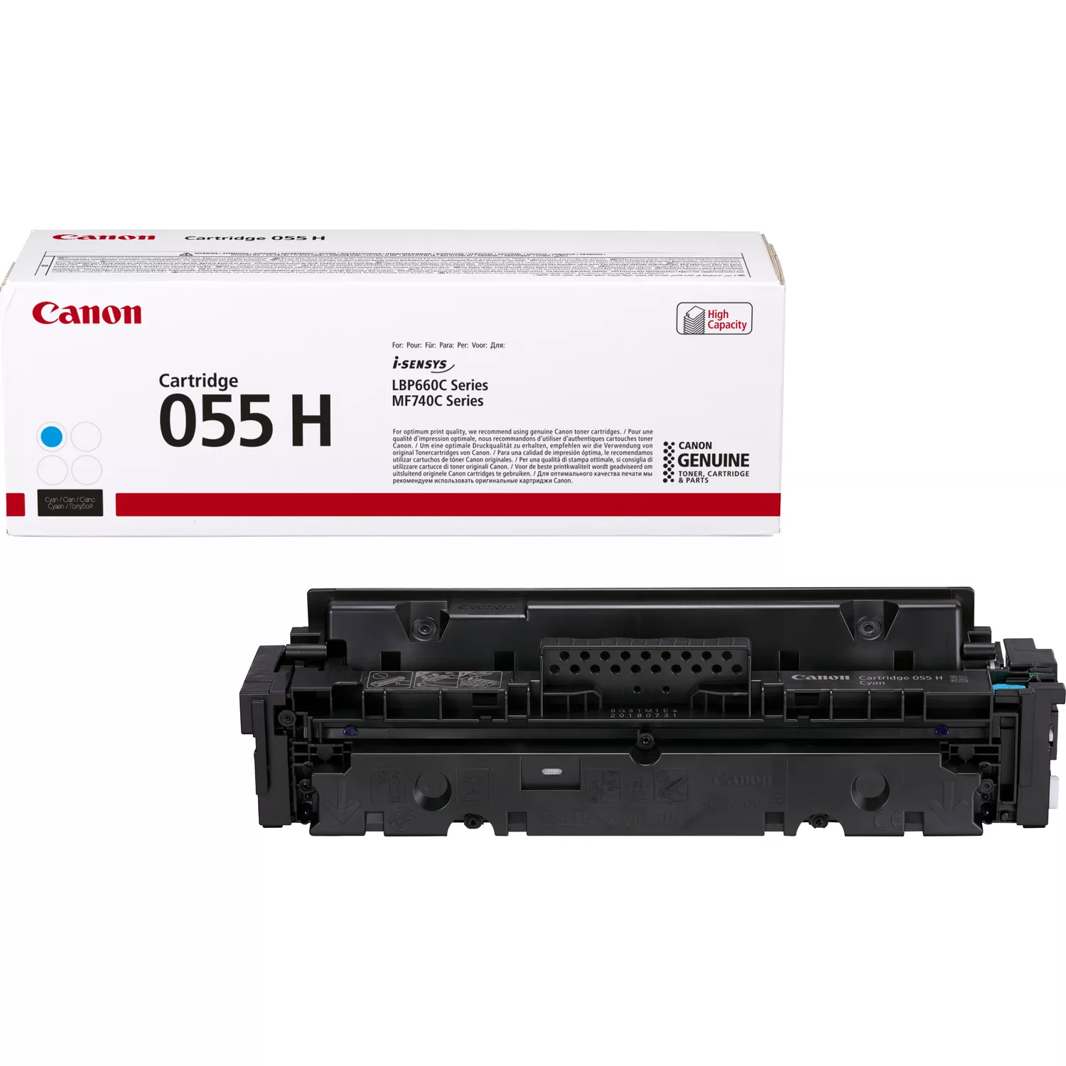 Cartuccia toner originale Canon 055H Ciano - 3019C002