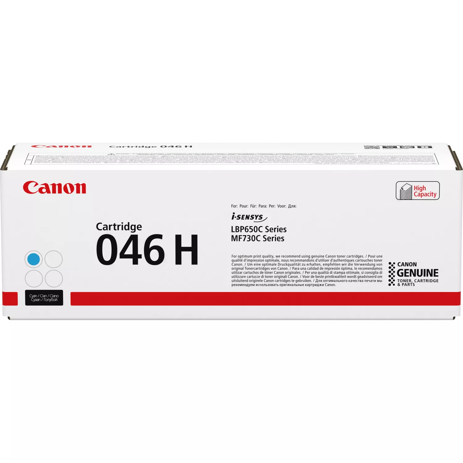 Cartuccia toner Originale Canon 046H Ciano - 1253C002