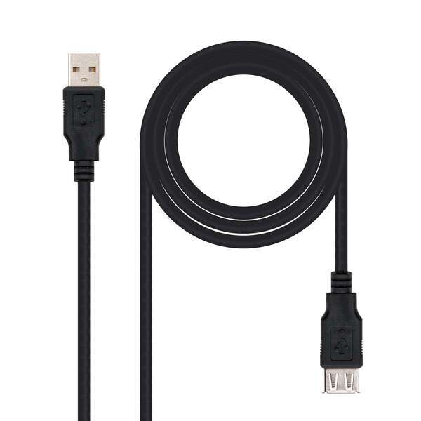 Nanocable Cavo di prolunga USB-A 2.0 maschio a USB-A femmina 1 m