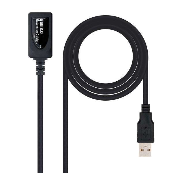 Prolunga Nanocable con amplificatore da USB-A 2.0 Maschio a USB-A Femmina 15m