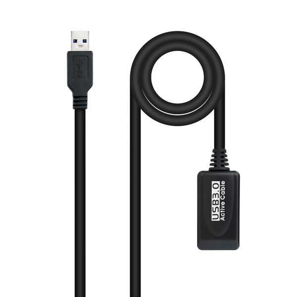 Cavo di prolunga Nanocable da USB-A 3.0 Maschio a USB-A Femmina da 15 m con amplificatore
