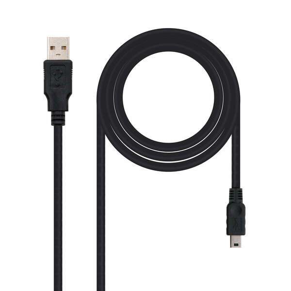 Nanocable Cavo USB-A 2.0 maschio a mini-USB maschio 1