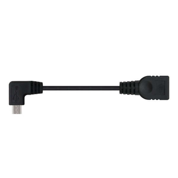 Cavo Nanocable Micro USB 2.0 OTG angolato maschio a USB-A femmina 15 cm