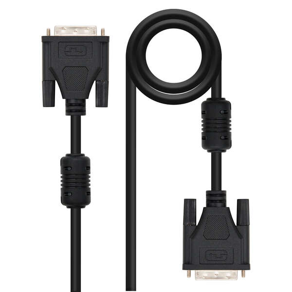 Cavo DVI Dual Link 24+1 Maschio a DVI 24+1 Maschio 5m - Nero