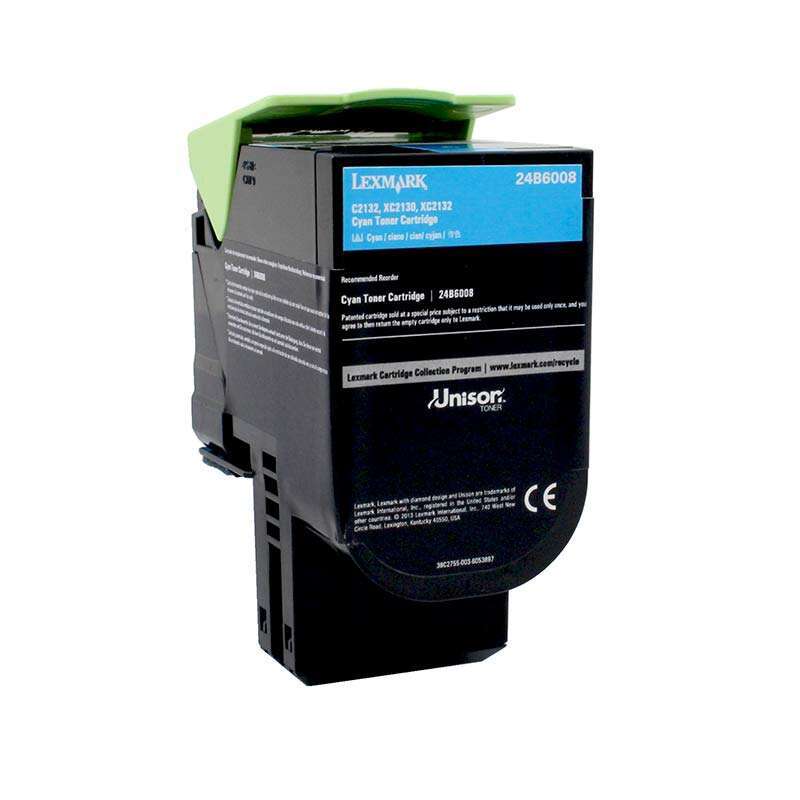 Lexmark C2132/XC2130/XC2132 Cartuccia Toner Originale Ciano - 24B6008