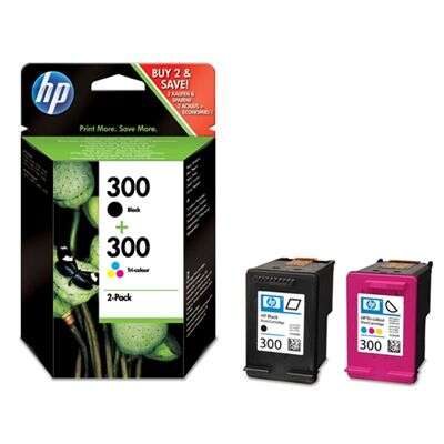 HP 300 Confezione da 2 cartucce d'Inchiostro Originali Nero + Colore - CN637EE/SD519AE