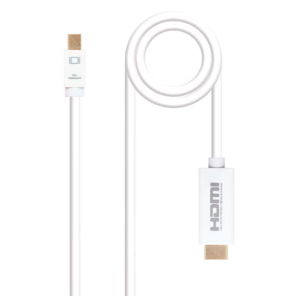 Cavo adattatore Nanocable da Mini DP maschio a HDMI v1.4 maschio