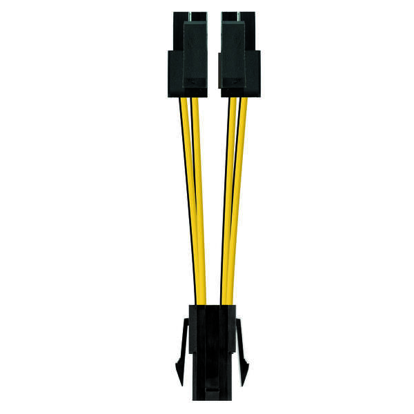 Nanocable Cavo di alimentazione per microprocessore da 4 pin femmina a 4+4 pin maschio 0