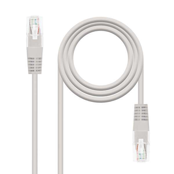 Nanocable Cavo di rete patch RJ45 Cat.6 UTP AWG24 1 m - Colore grigio