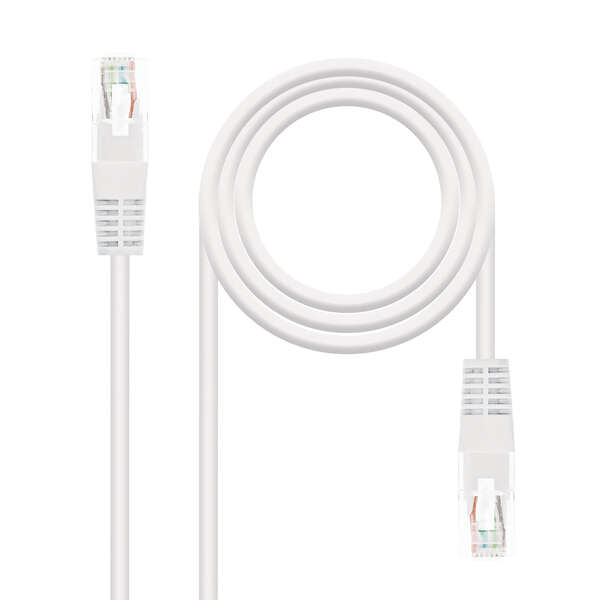Cavo di rete Nanocable RJ45 di Cat.6 UTP AWG24 2m - Colore bianco