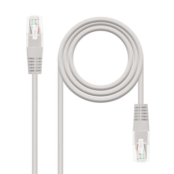Nanocable Cavo di Rete RJ45 Patchcord LSZH Cat.6 UTP AWG24 10m - Colore Grigio