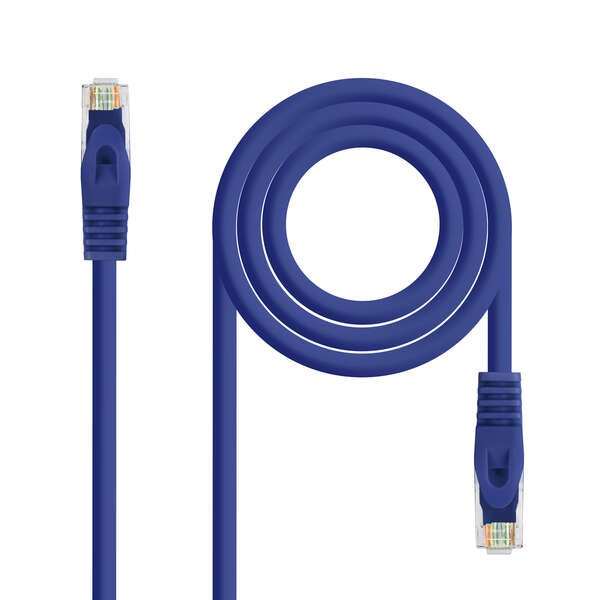 Nanocable Cavo di rete patch RJ45 LSZH Cat.6a UTP AWG24 3 m - Colore blu