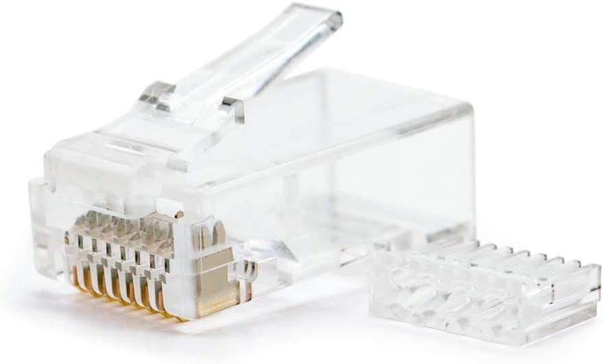 Nanocable Confezione da 10 connettori RJ45 a 8 fili Cat.6 - Colore trasparente