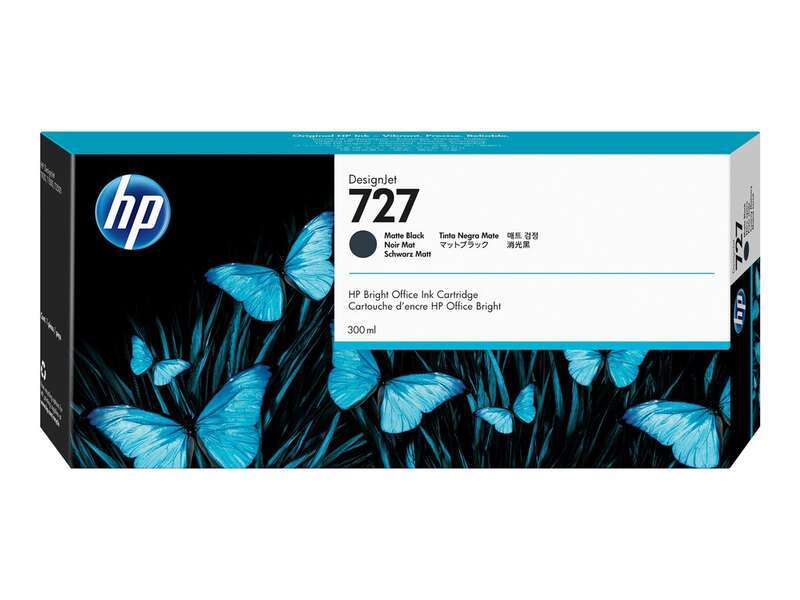 Cartuccia d'Inchiostro Originale HP 727 Nero Opaca - C1Q12A