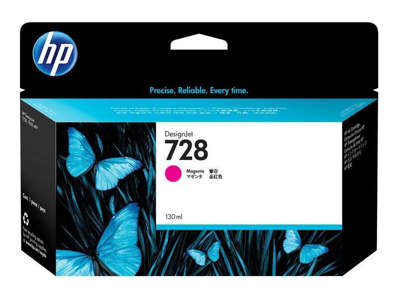 Cartuccia d'Inchiostro Originale HP 728 Magenta - F9J66AE