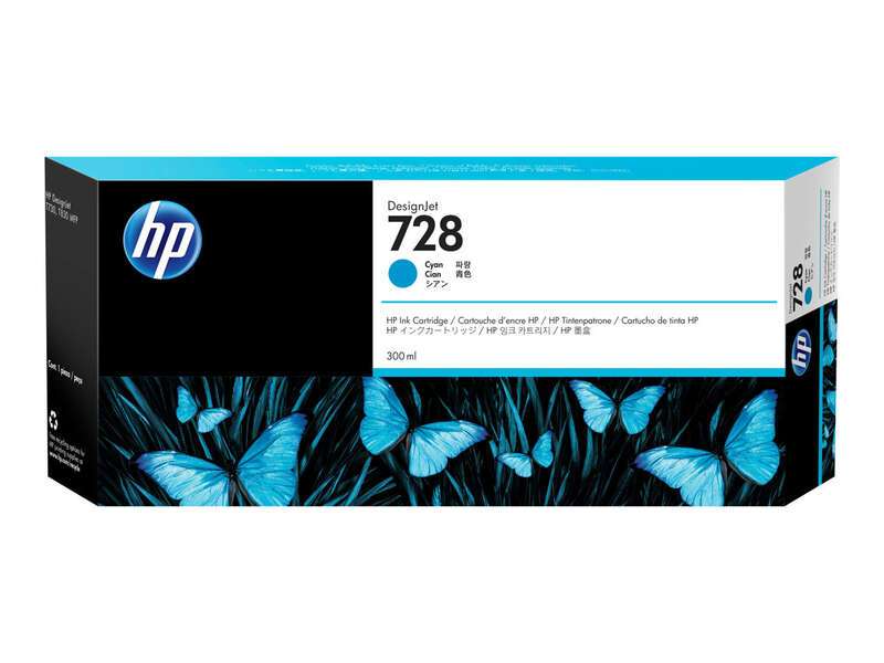 Cartuccia d'Inchiostro Originale HP 728 Ciano - F9K17A