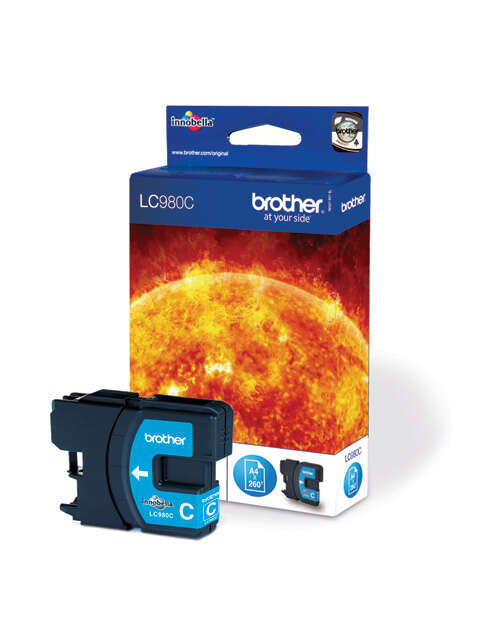 Brother LC980 Cartuccia d'Inchiostro Originale Ciano - LC980C