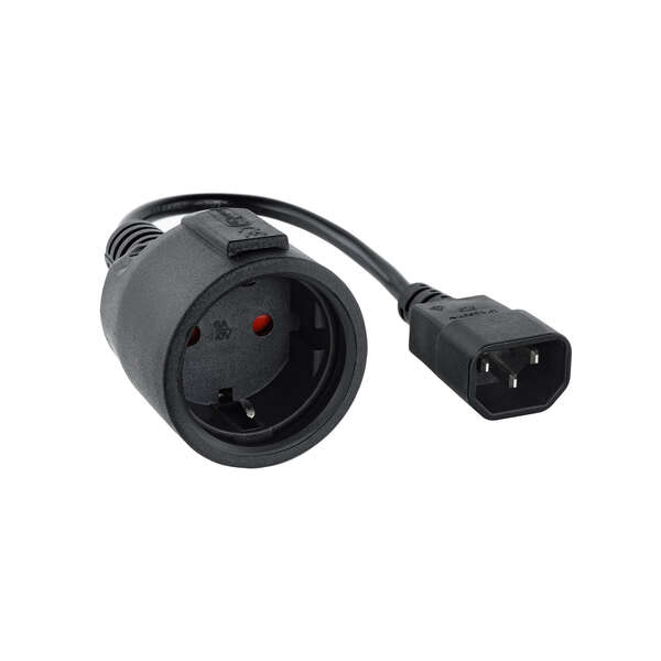 Nanocable Cavo adattatore per UPS C14 maschio a CEE7 femmina 16A 0