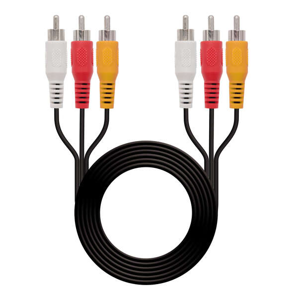 Cavo audio-video Nanocable 3x RCA maschio a 3x RCA maschio 1