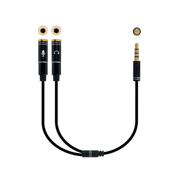Nanocable Cavo adattatore audio da jack maschio da 3