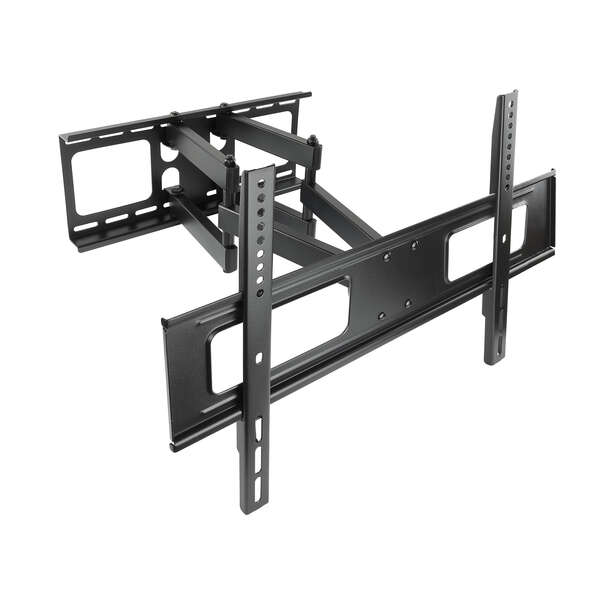 Tooq Supporto a parete con doppio braccio articolato per TV 37"-70" - Girevole e inclinabile - Peso massimo 50Kg - VESA 600x400mm - Colore Nero
