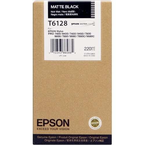 Epson T6128 Cartuccia d'inchiostro Originale Nero Opaca - C13T612800