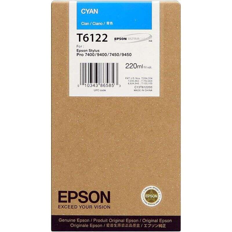 Cartuccia d'inchiostro originale Epson T6122 Ciano - C13T612200