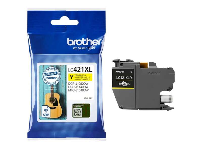 Brother LC421XL Cartuccia d'Inchiostro Originale Giallo - LC421XLY