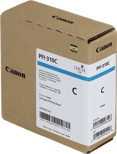 Cartuccia d'inchiostro originale Canon PFI310 Ciano - 2360C001