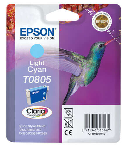 Cartuccia d'inchiostro originale Epson T0805 Ciano chiaro - C13T08054011
