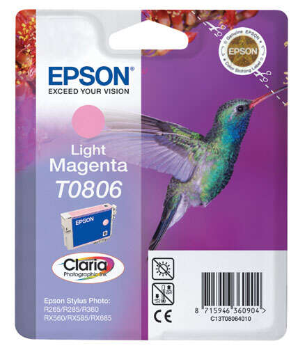 Epson T0806 Magenta Light Cartuccia d'inchiostro Originale - C13T08064011