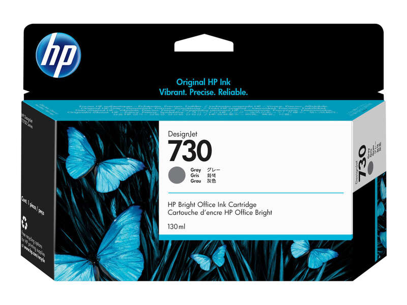 Cartuccia d'Inchiostro Originale HP 730 Grigio - P2V66A