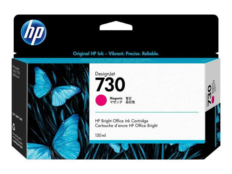 Cartuccia d'Inchiostro Originale HP 730 Magenta - P2V63A