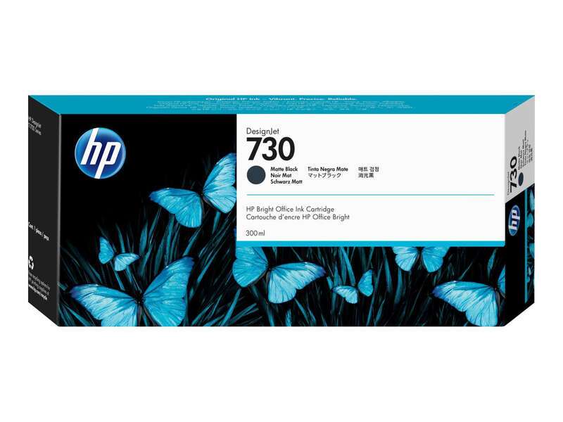 Cartuccia d'Inchiostro Originale HP 730 Nero Opaca - P2V71A