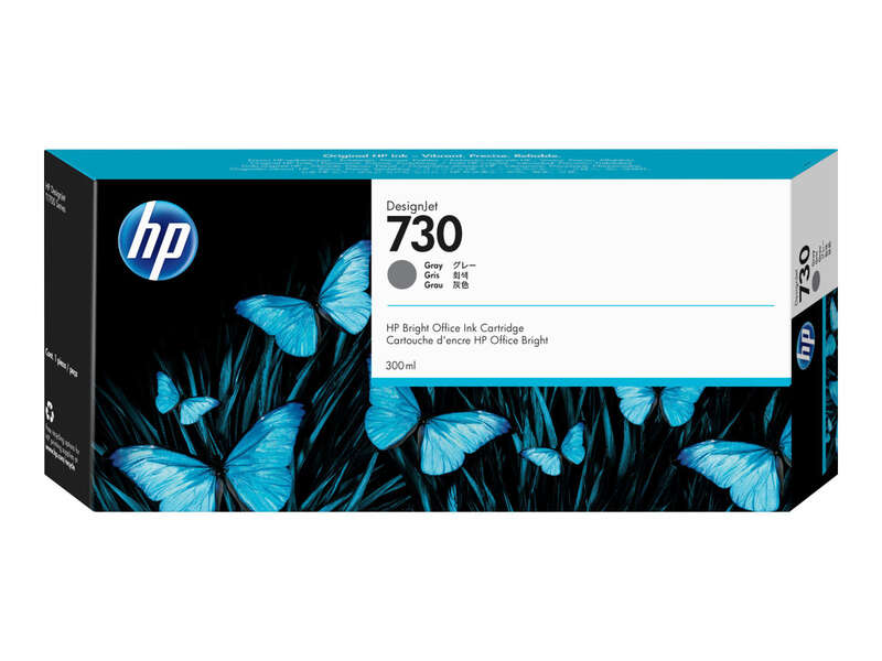Cartuccia d'Inchiostro Originale HP 730 Grigio - P2V72A