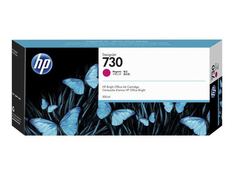 Cartuccia d'Inchiostro Originale HP 730 Magenta - P2V69A