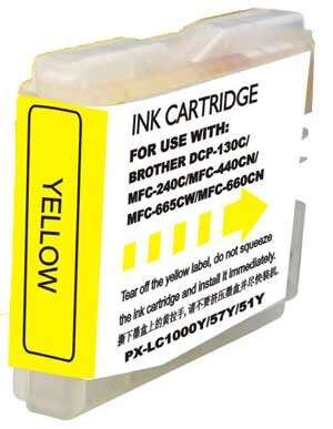 Brother LC1000XL/LC970XL Cartuccia d'Inchiostro Giallo Compatibile - Sostituisce LC1000Y/LC970Y