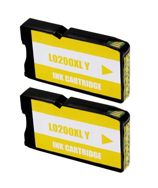 Cartuccia d'Inchiostro Compatibile Lexmark 200XL Giallo in confezione da 2 - Sostituisce 14L0200