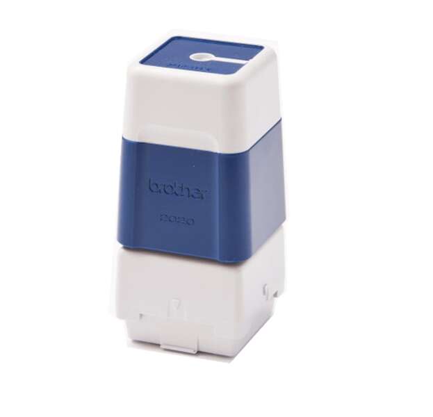 Brother PR2020E6P Confezione da 6 Supporti Originali per Timbri - 20x20mm - Colore Blu