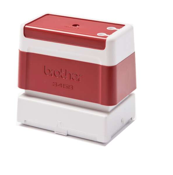 Brother PR3458R6P Confezione da 6 Supporti Originali per Timbri - 34x58mm - Colore Rosso