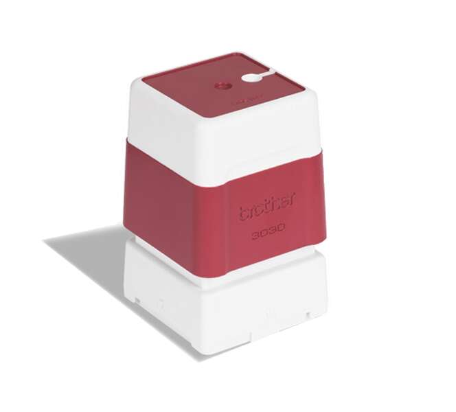 Brother PR3030R6P Confezione da 6 Supporti Originali per Timbri - 30x30mm - Colore Rosso